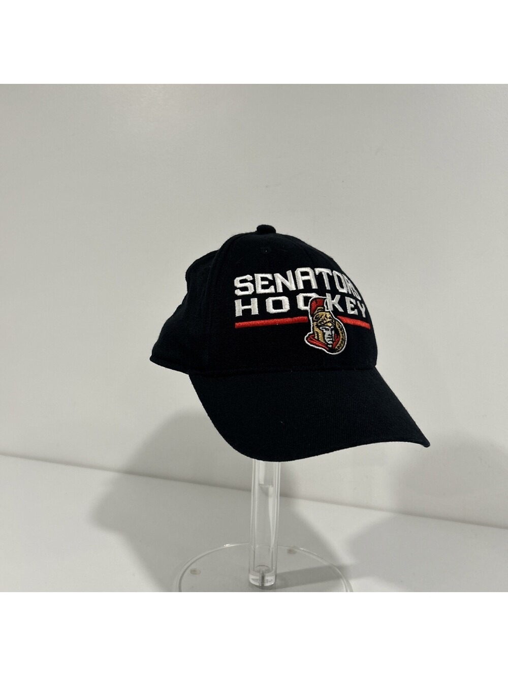 Ottawa Senators Reebok Black Baseball Hat NHL Hockey Cap Vintage
